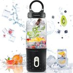 Portable blender, PopBabies Blender for Shakes and Smoothies with 3 USB Rechargeable Batteries, Bullet Proof Coffee Blender, Hot and Cold Dual Personal Blender 250w Powerful and Durable 2nd Gen