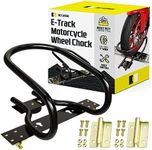 E-Track Motorcycle Wheel Chock | Upright Hold Bike Tire Wedge for Garages and Trailers - E-Track and Bolt-Down
