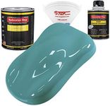 Restoration Shop - Bright Racing Aqua Acrylic Enamel Auto Paint - Complete Quart Paint Kit - Professional Single Stage High Gloss Automotive, Car, Truck, Equipment Coating, 8:1 Mix Ratio, 2.8 VOC