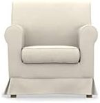 comfortly Armchair Slipcover Replacement Hand Made Compatible with JENNYLUND Armchair - COVERS ONLY (Crown - Ivory)