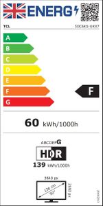 TCL 85" QLED 4K Smart TV – Ultra HD HDR, Large Screen