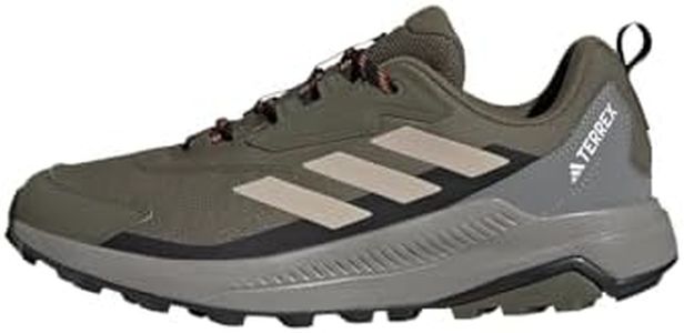adidas Men's Terrex Anylander Hiking Shoes Non-Football Low, Olive Strata/Wonder Beige/Core Black, 8.5 UK