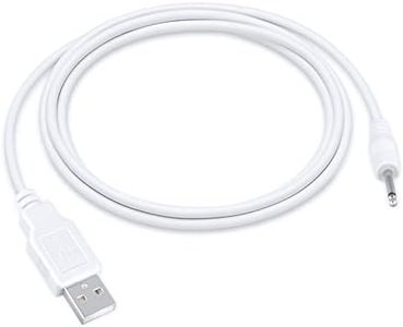 kybate 3ft White USB Vibrator Cable Cord Compatible with Rechargeable Adult Toys Vibrators Universal Charger