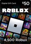 Roblox Code - 4500 Roblox Robux 4500 Credit Code (Code Only)