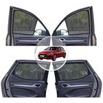 NEODRIFT 'NeoShade' Magnetic Car Sunshades for Hyundai i20 (UV Protection, Strong Magnetic Grip, Zipper Design, Temperature & Privacy Control) (Model: 2020-2024) (Set of 4)