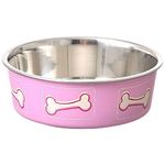 Loving Pets Coastal Bella Bowl for Dogs, Small/1-Pint, Pink