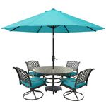 MasterCanopy Patio Umbrella for Outdoor Market Table -8 Ribs(2.7M,Turquoise)