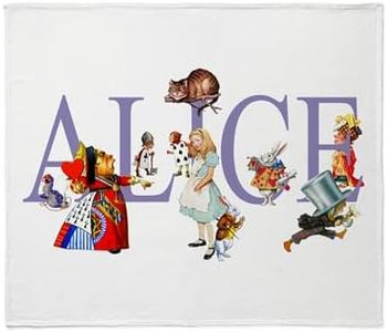 CafePress ALICE & FRIENDS in WONDERLAND Throw Blanket Soft Plush Throw Blanket 60" x 50"