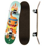 Yocaher Punked Complete Skateboards 7.75" or Mini Cruiser or Micro Cruiser Shapes - Pika and Chimp Series (Complete-02-7.75" Charm)