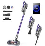 HONITURE Cordless Vacuum Cleaner, 450W 38KPA Fragrant Vacuum, OLED Color Screen, Up to 55mins, 8 Animation Modes, Multi-Cone Filteration, Cordless Vacuums with 1.5L Cup for Floor Carpet Pet Stair(S14)