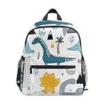 Kids Backpack Dino Scandinavian Style Kindergarten Preschool Bag for Toddler Girls Boys