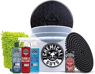 Chemical Guys HOL126L 8-Piece Arsenal Builder Car Wash Kit with Bucket, Dirt Trap, Lid, Wash Mitt, Air Fresheners and (3) 16 oz Car Care Cleaning Chemicals