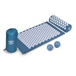 Umbro Acupressure Mat with Pillow - Back Pain Relief Products - Acupuncture Mat - Massage Mat - Nail Bed - Acupressure for Pain Relief - 42x71 cm - Blue