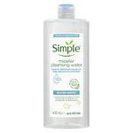 Simple Water Boost Micellar Cleansing Water make-up remover Sensitive Skin facial skin care 6 x 400 ml