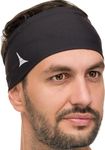 French Fitness Revolution - Stretchy Sports Headband for Men & Women - Guys Sweatband for Running, Cycling, Basketball, Yoga, Fitness - Moisture Wicking Workout Hairband - Made in Europe