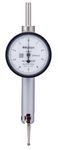 Mitutoyo 513-504 Pocket Type Dial Test Indicator, Basic Set, Horizontal Type, 0.375" Stem Dia., White Dial, 0-5-0 Reading, 1.3" Dial Dia., 0-0.01" Range, 0.0001" Graduation, Plus /-0.0002" Accuracy