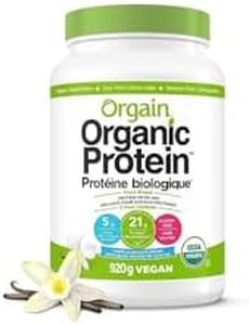 Orgain Organic Plant Based Canadian Protein Powder, Vanilla Bean - Vegan, Lactose Free, Gluten Free, Dairy Free, No Sugar Added, Soy Free, Kosher, Non-GMO, 920 g (Pack of 1)