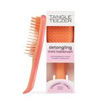 Tangle Teezer Mini Ultimate Detangler - For Wet & Dry Hair - Detangling Brush for All Hair Types - Perfect Brush For Kids & Travel - Salmon Pink & Apricot