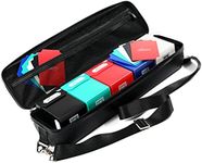 Quiver Time Bundle: 1 x Black Quiver Card Case + 5 x Deck Blocks 100+ Compatible with MTG TCG, Yu-Gi-Oh, KeyForge, Dragon Ball Z, Netrunner, Legendary etc.