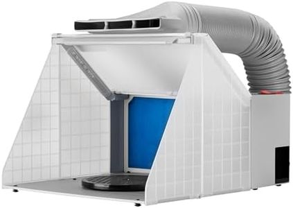 WilTec Cabine d’Aspiration pour aérographie Airbrush 12 V – 47 DB – 4 m³/MN – avec Éclairage – Filtre Extraction Vapeur Brouillard Peinture – Extensible – pour Tatouage modélisme manucure Nail Art