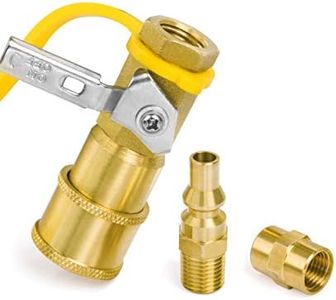 GASPRO Low Pressure Propane Quick Connect Fittings Kit - 1/4 Inch LP Gas Connections for Easy RV and Camping Propane Systems Integration