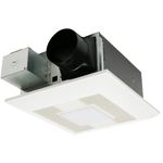 Panasonic FV-0511VFL1 WhisperFit DC Retrofit Ventilation Fan with Light, Dimmable LED Light and Nightlight, 50, 80 or 110 CFM, Quiet Energy Star Certified Energy-Saving Ceiling Mount Fan, Residential Remodel, UL Listed for Tub or Shower Enclosure whe
