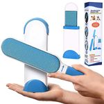 PetVogue Pet Hair Remover - Dog Hair Remover for Clothes - Better Than Lint Rollers for Pet Hair, Remover Brush - Remove Cat and Dog Hair, Lint from Clothing, Couch, Furniture, Bedding Blue