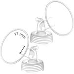 Maymom Wide Neck Pump Part Compatible wtih Spectra S1/S2 Pumps; Incl Wide Mouth Flange; Not Original Spectra Flange; Replaces Spectra Shield (17 mm Two Flanges)