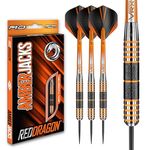 Red Dragon Amberjack 11: 30g Tungsten Darts Set with Flights and Stems