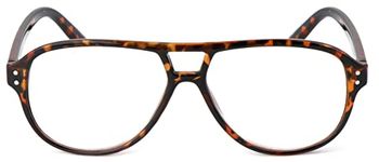 Classic Style Reading Glasses Colourful Funky Mens Womans with Metal Hinges DX87 (Tortoise, 2.0, multiplier_x)