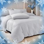 YIYEA Cooling Duvet Cover for Hot Sleepers & Night Sweats - Double Sided Arc-Chill Q-Max>0.5 Cool Summer Duvet Cover Queen Size - Silky Soft, Thin, Breathable, and Quickly Cool Down - 3PC