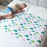 Hygge Sheets® Potty Training Bed Pads | 100% Waterproof | Bed Wetting Sheets for Double Beds | Non Slip, Easy to Change at Night | Includes Free Children's E-Book | UK Brand | Dinosaur