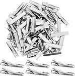 200 Pieces Alligator Hair Clips Metal Duck Bill Hair Clips Flat Top Single Prong Hairpins for Hair Styling DIY Accessories