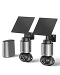 BOTSLAB 8MP Cameras Surveillance Exterieur, 2-Cam Kit, No Monthly Fee, 4K Color Night Vision, Solar Security Camera Outdoor with 360° PT, 32GB Local Storage Base Station, AI Recognition