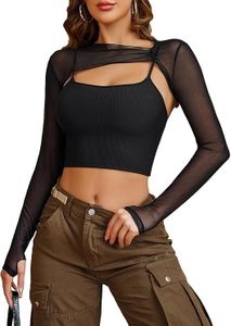 Avidlove Women's Sexy Lace Camilose Crop Bustier Tank Top Long Sleeve 2-Piece Clubwear Basic Top Crop Spaghetti Straps Cami Leisure Top, black, S