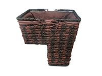 Trademark Innovations Storage Stair Basket Organizer Set With Handles and Fabric Liner (Brown)