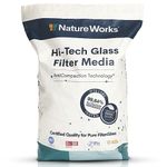 NATURE WORKS Filter Sand for Swimming Pool with 99.64% Filtering Power, Reduces Water and Energy Consumption, Made with Technical Glass for Maximum Hygiene - Bag 10 kg