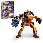 LEGO Marvel Rocket Mech Armor Set 76243, Guardians of The Galaxy Racoon Buildable Action Figure Toy, Avengers Collectable Gift Idea for Kids 6 Plus Years Old