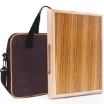 Cajon,12 * 9.4 * 1.7'' Portable Box Drum, ZebraWood Percussion Box Beat Box W/Cajones Internal Adjustable Snares Strings,Wrench,Hand Drum Carring Bag