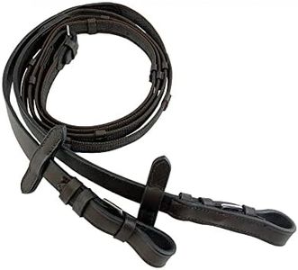 54" Rubber English Reins (Brown)