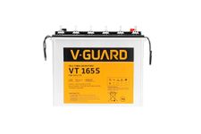 V-Guard VT 165S Inverter Battery |Tubular Technology| High Backup Performance | 154Ah@C20 Capacity | 2.5 + 2 Year Warranty