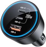 USB C Car Charger Fast Charging 200