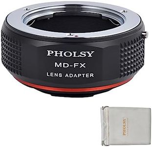 PHOLSY MD to FX Lens Mount Adapter Compatible with Minolta MD (MC SR) Lens to Fujifilm X Mount Camera Body, MD to Fuji X