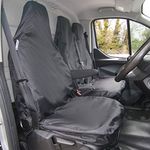 Semi Tailored Waterproof Heavy Duty Seat Covers to fit the Ford Transit Custom & Volkswagen Transporter | Driver & Double Passenger