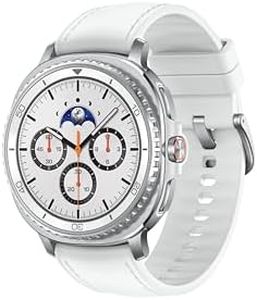 Samsung Galaxy Watch8 Classic Smartwatch, 46mm, White, Bluetooth (CAD Version) - AI Assistant (Gemini), Sleep Coaching, Fitness Tracking