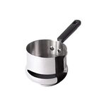 Meyer Nickel Free Stainless Steel Mini Pot | Milk Pan, Tea Pan Stainless Steel, Milk Pan Induction Base | Chai Pan | Small Saucepan | Milk Boiling Vessel | Saucepan with Handle, 10cm, Grey |0.60 liter