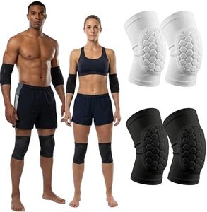 McDavid Moisture Wicking HEX Technology Knee Sleeves for Women/Men, Elbows & Shins Protection, Hex Pads