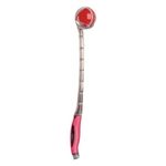 Omtex Sidearm Elite Cricket Ball Thrower- Long Handle with Batting Practice Sidearm Ball Thrower (Pink)