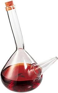 Spanish Porron Porron Glass Decanter 34 oz Wine Pitcher 100% Lead-free Glass Decanter for Red Wine, Hand Blown Wine Decanter, Wine Carafe - Wine Gift, Wine Accessories (1000mL) - Strong Glass, Porròn