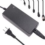 Scooter Charger 42V 2A Lithium Battery Charger Power Supply Adapter with 5 pcs Plugs 36V Compatible with 36V Lithium Battery